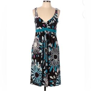 Donna Morgan floweburst pattern sleeveless Dress. Great Design.  Size 8